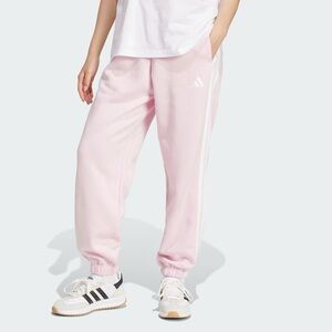 New adidas Pink Jogger Sweatpants with White Stripes